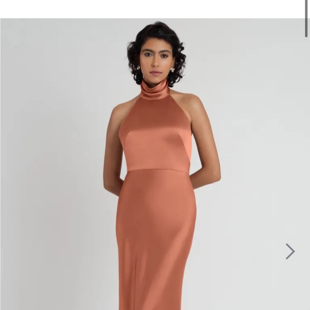 Jenny Yoo satin bridesmaid dress